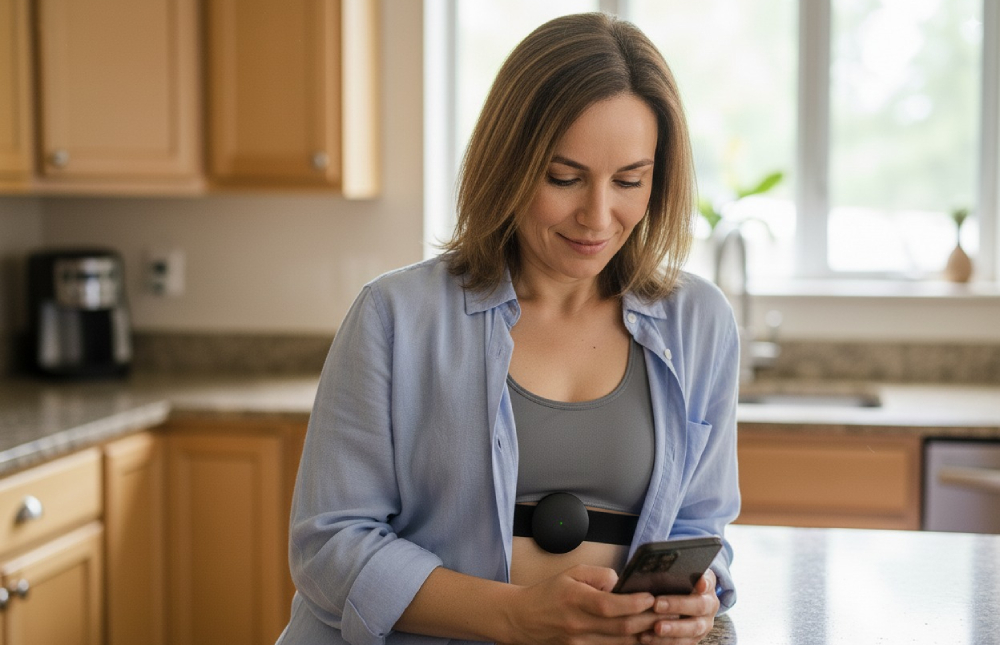 Woman wearing Aidlab 2